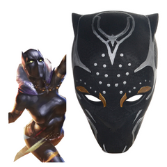 Black Panther Shuri Mask Cosplay Latex Masks Helmet Masquerade Halloween Party Costume Props