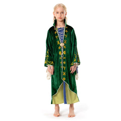 Kids Children Hocus Pocus 2 Winifred Sanderson Cosplay Costume Dress Outfits Halloween Carnival Suit