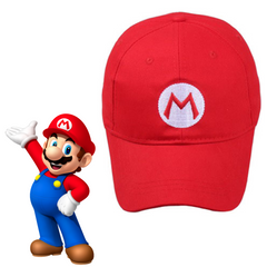 Movie The Super Mario Bros Mario Cosplay Hat Cap Costume Accessories Outfits Halloween Carnival Party Prop