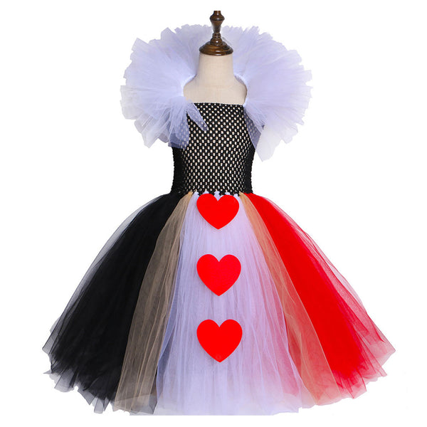 Kids Girls The Red Queen Tutu Dress Halloween Carnival Suit – Coshduk