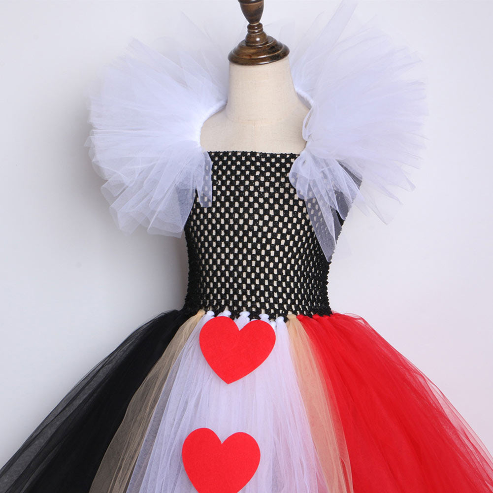 Kids Girls The Red Queen Tutu Dress Halloween Carnival Suit – Coshduk