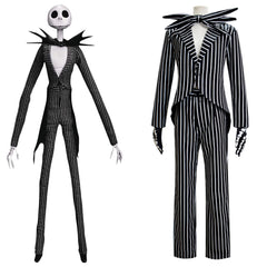 Movie The Nightmare Before Christmas Jack Skellington Cosplay Costume Outfits Halloween Carnival Suit