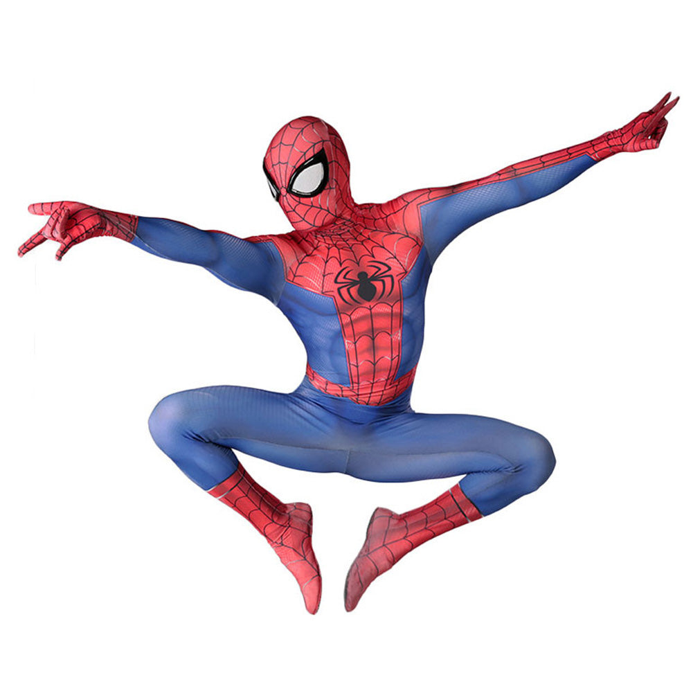 Movie Spiderman Cosplay Costume 3D Print Jumpsuit Zentai Suit Hallowee ...