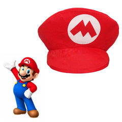 The Super Mario Bros. Movie Mario Cap Luigi Cosplay Costume Hat Halloween Carnival Party Props