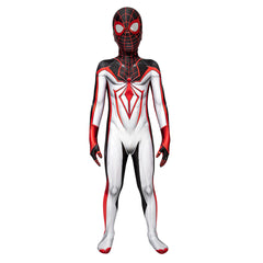 Kids Children Movie Miles Morales Spiderman Cosplay Costume Jumpsuit Outfits Halloween Carnival Suit