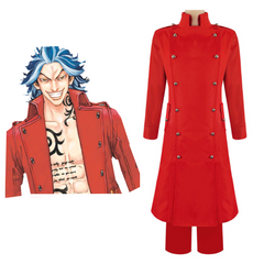 Anime Daiju shiba Red Coat Cosplay Costume Outfits Halloween Carnival Suit