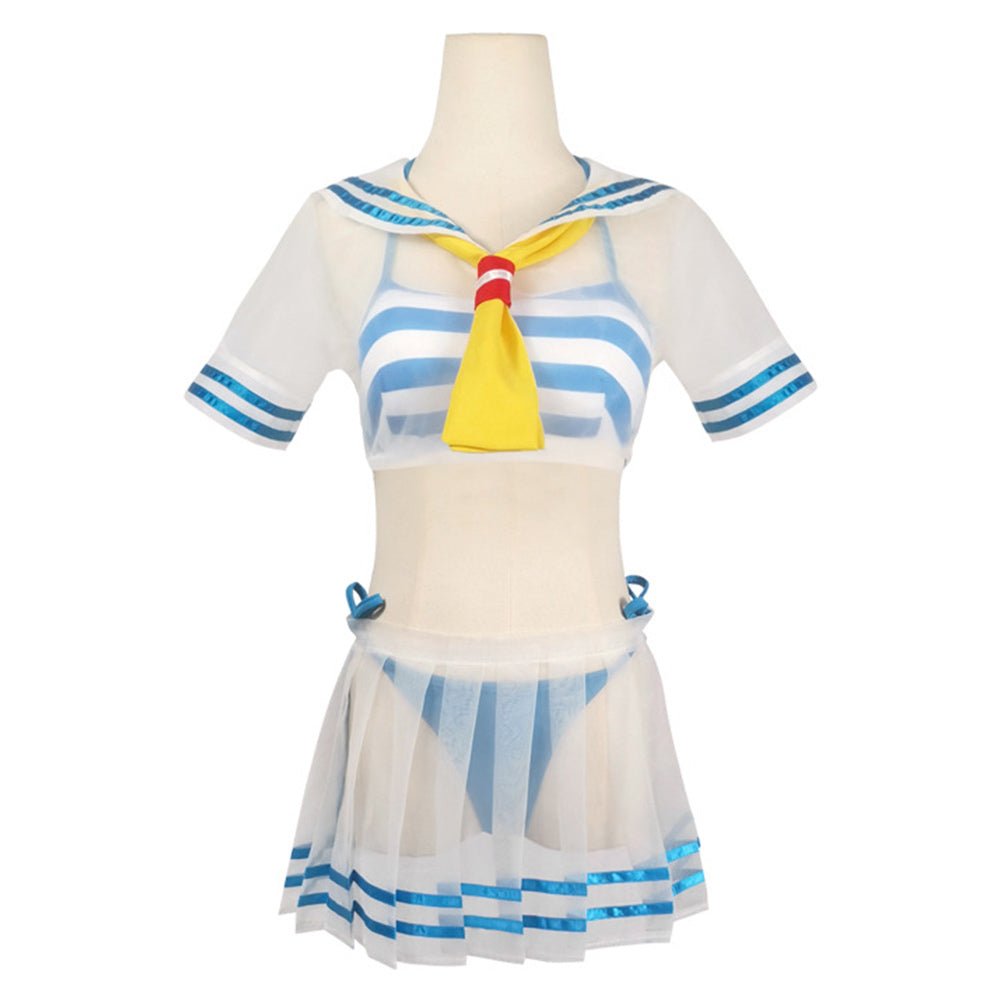 Anime Rem Blue Swimsuit Cosplay Costume Outfits Halloween Carnival Suit