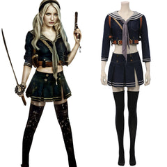 Sucker Punch Women Uniform Skirt Outfit Baby Doll Halloween Carnival Suit Cosplay Costume