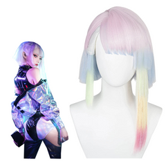 Anime Cyberpunk: Edgerunners Lucy Cosplay Wig Heat Resistant Synthetic Hair Carnival Halloween Party Props