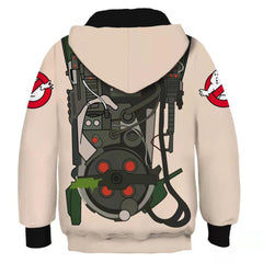 Kids Children Movie Ghostbusters Peter White Hoodie Coat Outfits Cosplay Costume Halloween Carnival Suit