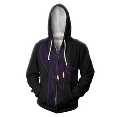 Tokoyami Fumikage Cosplay  Zip Up Hoodie 3D Printed Hooded Sweatshirt Men Women Casual Streetwear Jacket Coat