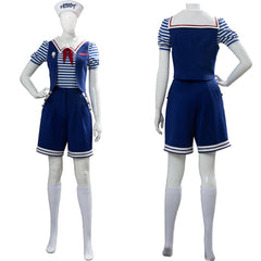 TV Stranger Things 3 Scoops Ahoy Robin Cosplay Costume Halloween Carnival Suit