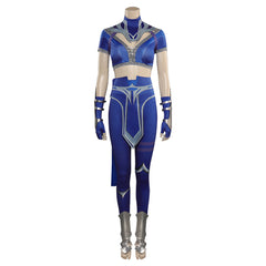 Game Mortal Kombat Kitana Outfits Cosplay Costume Halloween Carnival Suit