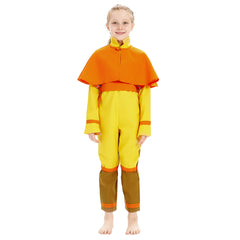 Kids Avatar: The Last Airbender Children Jumpsuit Outfits Avatar Aang Halloween Carnival Suit Cosplay Costume