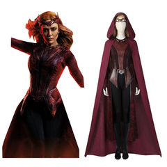Movie Doctor Strange In The Multiverse Of Madness Scarlet Witch Wanda Cosplay Costumes Outfits Halloween Carnival Suit