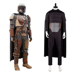 TV The Mando Vest Pants Outfits Set Cosplay Costume Halloween Carnival Suit