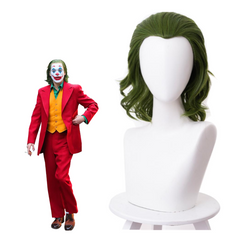 The Joker 2019 Joaquin Phoenix Arthur Fleck Joker Cosplay Wig Halloween Carnival Suit