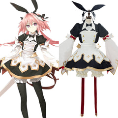 Anime Fate/Grand Order Saber Astolfo Lolita Dress Full Set Cosplay Costume Halloween Carnival Suit