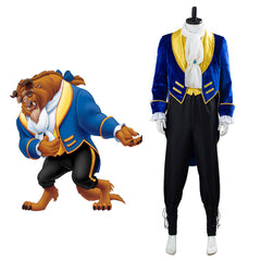 Beauty And The Beast Prince Beast Cosplay Costume Halloween Carnival Costume for Adult