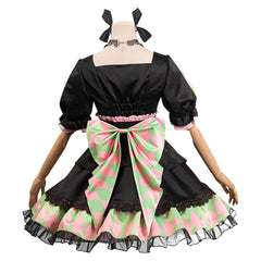 Demon Slayer Kanroji Mitsuri Gothic Lolita Dress Outfits Halloween Carnival Party Suit-Coshduk