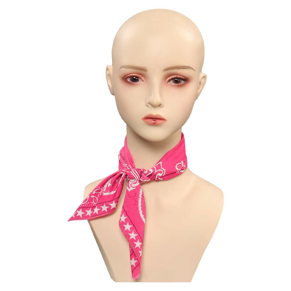 Movie Barbie 2023 Margot Robbie Barbie Scarf  Neckwear Cosplay ​Accessories Halloween Carnival Props