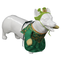 Movie Shrek Fiona Dog Pet Clothes Cosplay Costume Outfits Halloween Carnival Suit