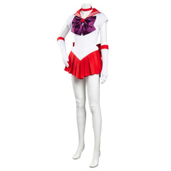 Anime Sailor Moon Hino Rei Uniform Red Dress Outfit Halloween Carnival Suit Cosplay Costume