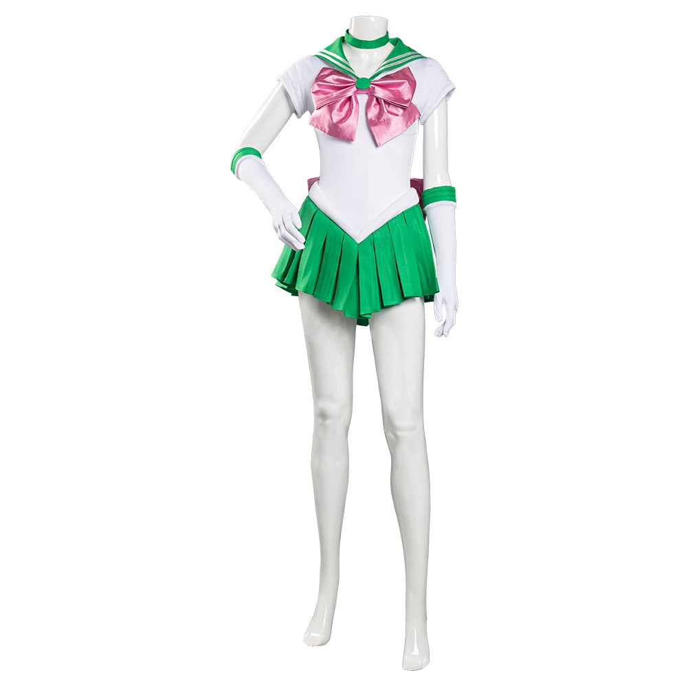 Anime Sailor Moon Kino Makoto Uniform Green Dress Outfit Halloween Carnival Suit Cosplay Costume