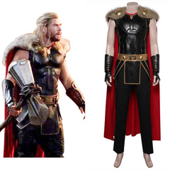 Movie Thor: Love and Thunder Mighty Thor Cosplay Costume Outfits Halloween Carnival Suit