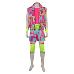 Movie 2023 Barbie Ken Outfits Pink Beachwear Halloween Carnival Suit Adult Cosplay Costume