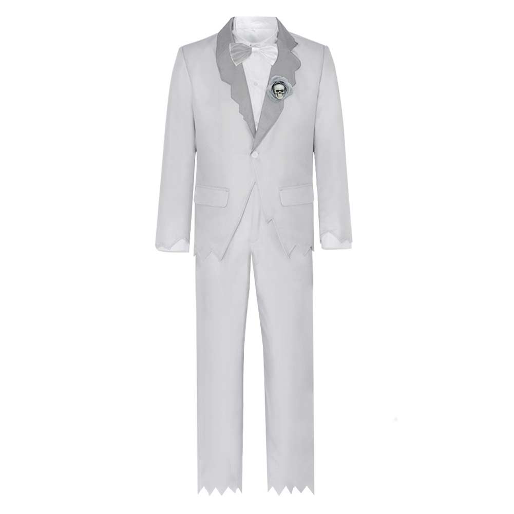Movie Corpse Bride Victor White Uniform Set ​Outfits Cosplay Costume Halloween Carnival Suit