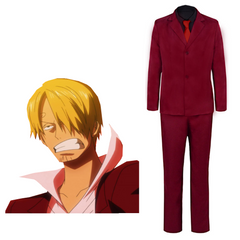 Anime ONe Piece Sanji Cosplay Costume Halloween Carnival Party Suit