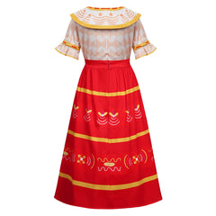 Kids Encanto Dolores Madrigal Cosplay Costume Dress Outfits Halloween Carnival Suit