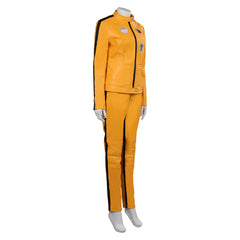 Movie Kill Bill ​The Bride Yellow Uniform Set Outfits Cosplay Costume Halloween Carnival Suit
