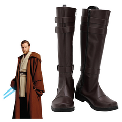 Star Wars Jedi Knight Boots Halloween Costumes Accessory Obi-Wan Kenobi Cosplay Shoes
