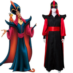 Movie Aladdin Jafar Villain Cosplay Costume Halloween Carnival Suit