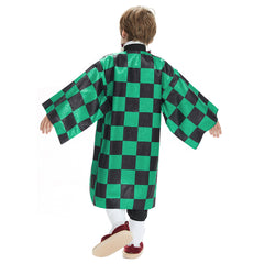 Kids Outfit Tanjirou Halloween Carnival Suit Cosplay Costume