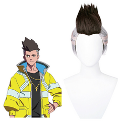 Anime Cyberpunk: Edgerunners David Cosplay Wig Heat Resistant Synthetic Hair Carnival Halloween Party Props
