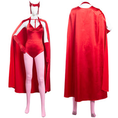 TV Wanda Vision Scarlet Witch Wanda Maximoff Women Jumpsuit Outfits Halloween Carnival Suit Cosplay Costume