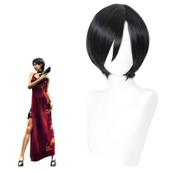 Game Resident Evil 4 Ada Wong  Cosplay Wig Heat Resistant Synthetic Hair Carnival Halloween Party Props