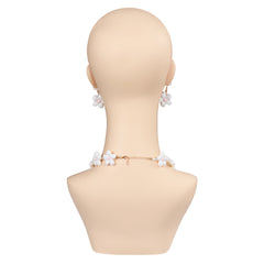 Movie Barbie 2023 Barbie Flower Necklace Earrings Glasses Cosplay Accessories Props