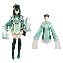Anime  Asui Tsuyu Cosplay Costume Zombie Hat Dress Outfits Halloween Carnival Suit-Coshduk