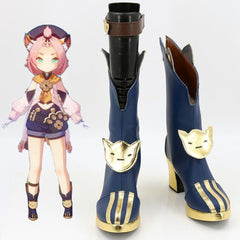 Game Genshin Impact Diona  Cosplay Shoes Boots Halloween Costumes Accessory Custom Made