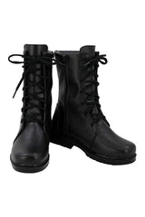 Tomb Raider Lara Croft Black Shoes Boots Cosplay Accessories Props
