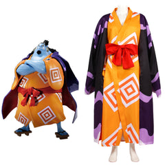 Anime One Piece Jinbe Cosplay Costume Kimono Outfits Halloween Carnival Suit