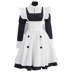 Anime Black Butler Mey Rin Cosplay Costume Lolita Maid Dress Outfits Halloween Carnival Suit