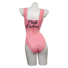 Grease: Rydell High Cheerleader Pink Lady Swimsuit Cosplay Costume Halloween Carnival Party Disguise Suit 