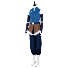 Anime Avatar: The Last Airbender Korra Blue Outfits Cosplay Costume Halloween Carnival Suit