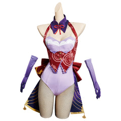 Game Genshin Impact Baal Raiden Shogun Cosplay Costume Bunny Girl Jumpsuit Outfits Halloween Carnival Suit -COSHDUK