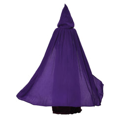 Hocus Pocus 2 Sarah Sanderson Costume Hooded Cloak Outfits Halloween Carnival Suit